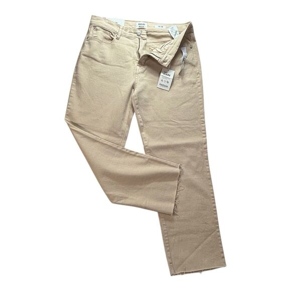 KENZIE Vintage Luxe Jeans THE SLIM Beige Raw Hem - Picture 2 of 11